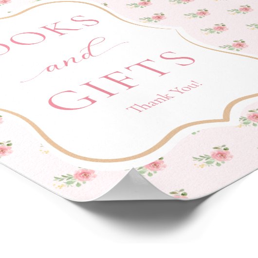 茶パーティー赤ちゃんシャワー本&ギフト ポスター (角)