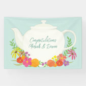 茶パーティー赤ちゃんシャワー 横断幕 (横)