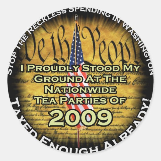 茶パーティー2009 ラウンドシール (正面)