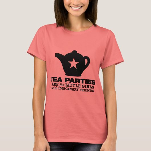 茶パーティー – ティーパーティーは小さな女の子 Tシャツ (正面)
