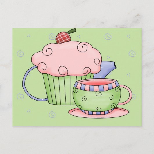 茶パーティー – トップ10ポストカードビュー2月06、20 ポストカード (正面)