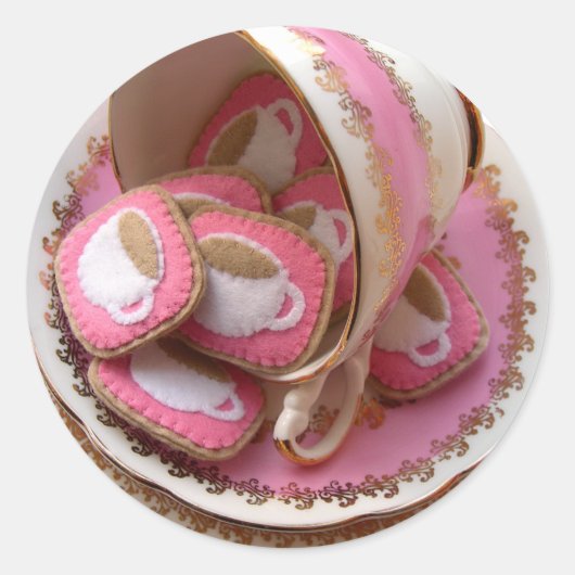 茶パーティー! ラウンドシール (正面)