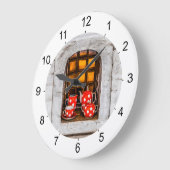 茶パーティー ラージ壁時計 (傾斜)