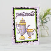 茶パーティー-招待状 招待状 (スタンド正面)