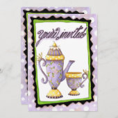 茶パーティー-招待状 招待状 (正面/裏面)