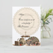 茶パーティー-招待状 招待状 (スタンド正面)