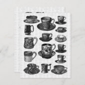 茶ビクトリアンパーティー 招待状 (正面/裏面)