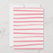 茶ファンシーパーティー誕生日ブライダルシャワー 招待状 (裏面)