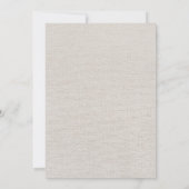 茶ブライダルシャワーの水彩ワイルドフラワータイム 招待状 (裏面)