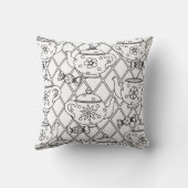 茶ポットの落書き クッション (裏面)