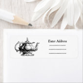 茶ポット住所 シールステッカーライトハウスルート ラベル (インサイチュ)