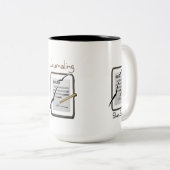 茶マグによって日誌に記すこと ツートーンマグカップ (正面右)