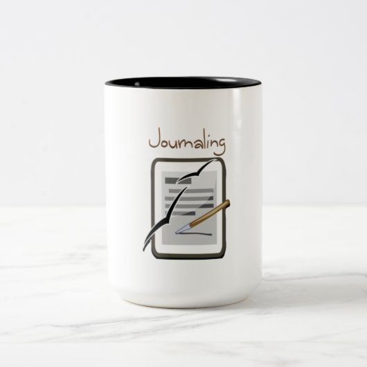 茶マグによって日誌に記すこと ツートーンマグカップ (中央)