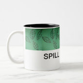 茶マグをこぼして下さい ツートーンマグカップ (左)