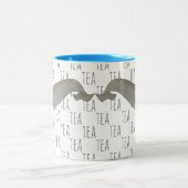 茶マリン哺乳類水の色のナルワール ツートーンマグカップ (中央)