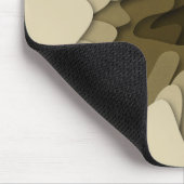 茶モダンエレガント波 マウスパッド (コーナー)