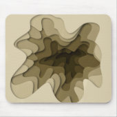 茶モダンエレガント波 マウスパッド (正面)