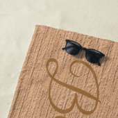 茶モダン色 ビーチタオル (インサイチュ)