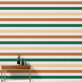 茶ユニークストライプの色と緑のパタカラフルーン 壁紙