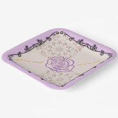 茶ユニークパーティープレートまたは結婚プレート ペーパープレート (傾斜あり)