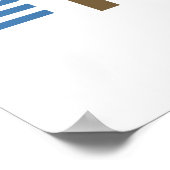 茶ユーモアのある好きのティーポット茶カップ ポスター (角)