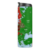 茶ヨーロッパの言語地図 タンブラー (回転右)