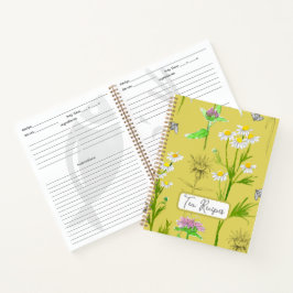 茶レシピ薬用ハーバリストカモミールイエロー ノートブック