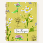 茶レシピ薬用ハーバリストカモミールイエロー ノートブック (正面)