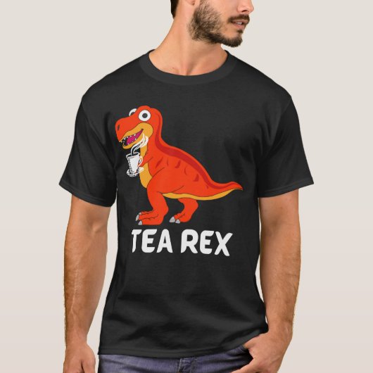 茶レックスおもしろいTシャツ Tシャツ (正面)