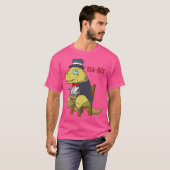 茶レックスおもしろいTレックス Tシャツ (正面フル)