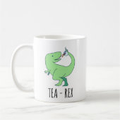 茶レックスのTレックスのマグ コーヒーマグカップ (左)