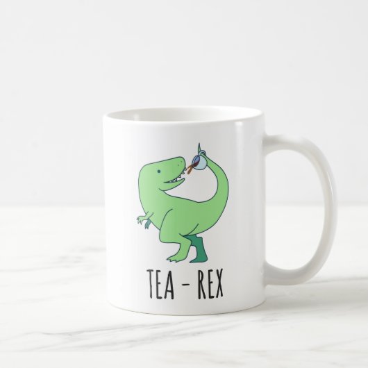 茶レックスのTレックスのマグ コーヒーマグカップ (右)