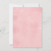 茶レックスツツパーティー恐竜ガールピンクの3番目の誕生日 招待状 (裏面)