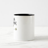 茶レックス、おもしろい恐竜 ツートーンマグカップ (中央)