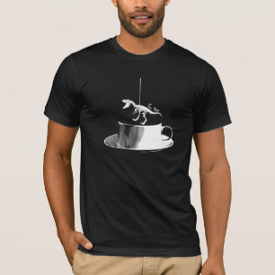 茶レックス- TRexのTシャツ Tシャツ