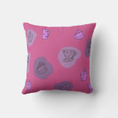 茶予測できな1枕 クッション (裏面)