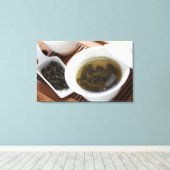 茶伝統的の湯中国の：烏龍茶 キャンバスプリント (インサイチュ (ウッドフロア))