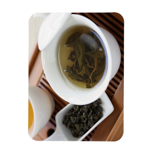 茶伝統的の湯中国の:烏龍茶 マグネット (縦)