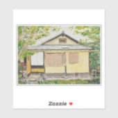 茶伝統的日本の小屋 シール (シート)