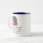 茶及び本wの引用文はマグに、6色、2 siz 2ある調子を与えました ツートーンマグカップ (正面左)