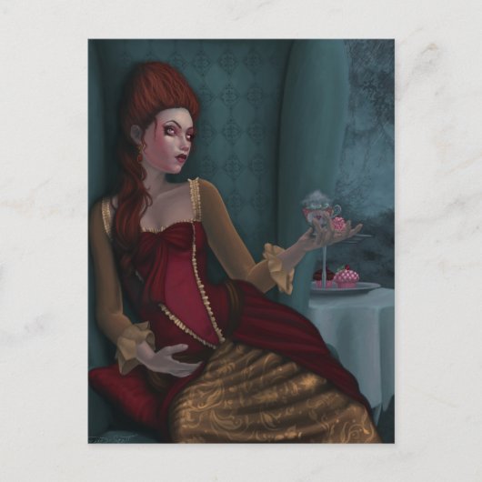 茶器の中の嵐 ポストカード (正面)