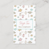 茶型高茶ビジネスカード 名刺 (裏面)