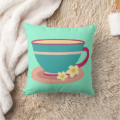 茶好きのカモミール茶 クッション (ブランケット)