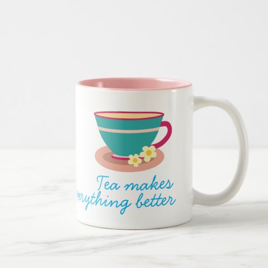 茶好きのカモミール茶 ツートーンマグカップ (右)