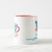 茶好きのカモミール茶 ツートーンマグカップ (中央)