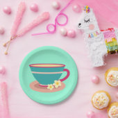 茶好きのカモミール茶 ペーパープレート (パーティー)