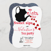 茶好き 招待状 (正面/裏面)