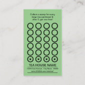 茶室のパンチカード ロイヤリティカード (裏面)