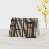 茶室クローズアップ「障子」 カード (黄色い花)