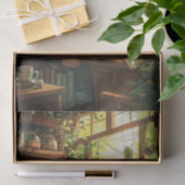 茶屋の中の柴犬が離れ 薄葉紙 (ギフト)